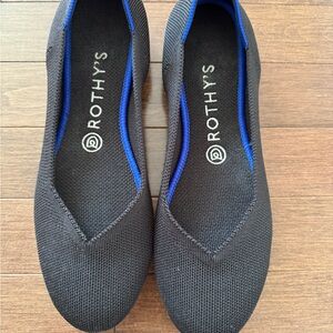 Rothy's Black and Blue Flats